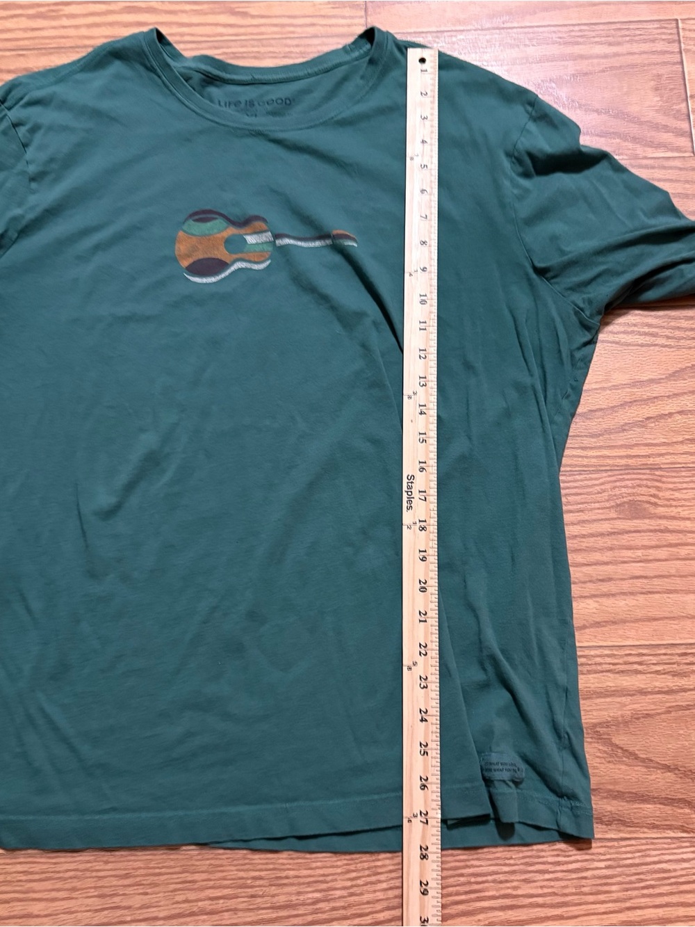 Life is Good Music Guitar Color Long Sleeved Shirt Men’s XL - Picture 7 of 9